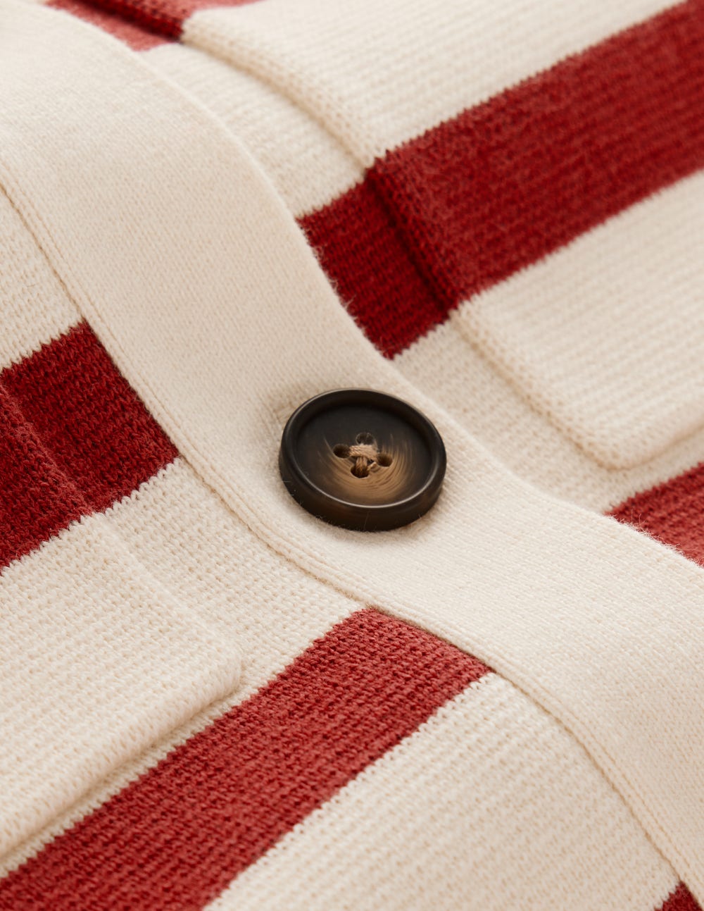 Astrid Knitted Shirt-Warm Ivory, Terracotta-7