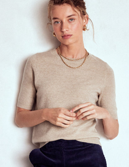 Eva Cashmere T-Shirt-Chinchilla Melange-4