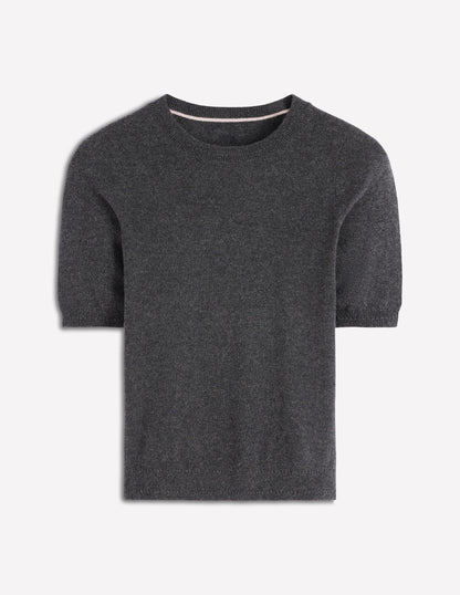 Eva Cashmere T-Shirt-Charcoal Melange-5