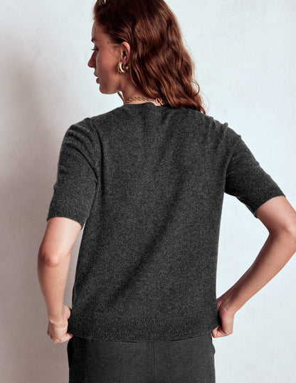 Eva Cashmere T-Shirt-Charcoal Melange-3