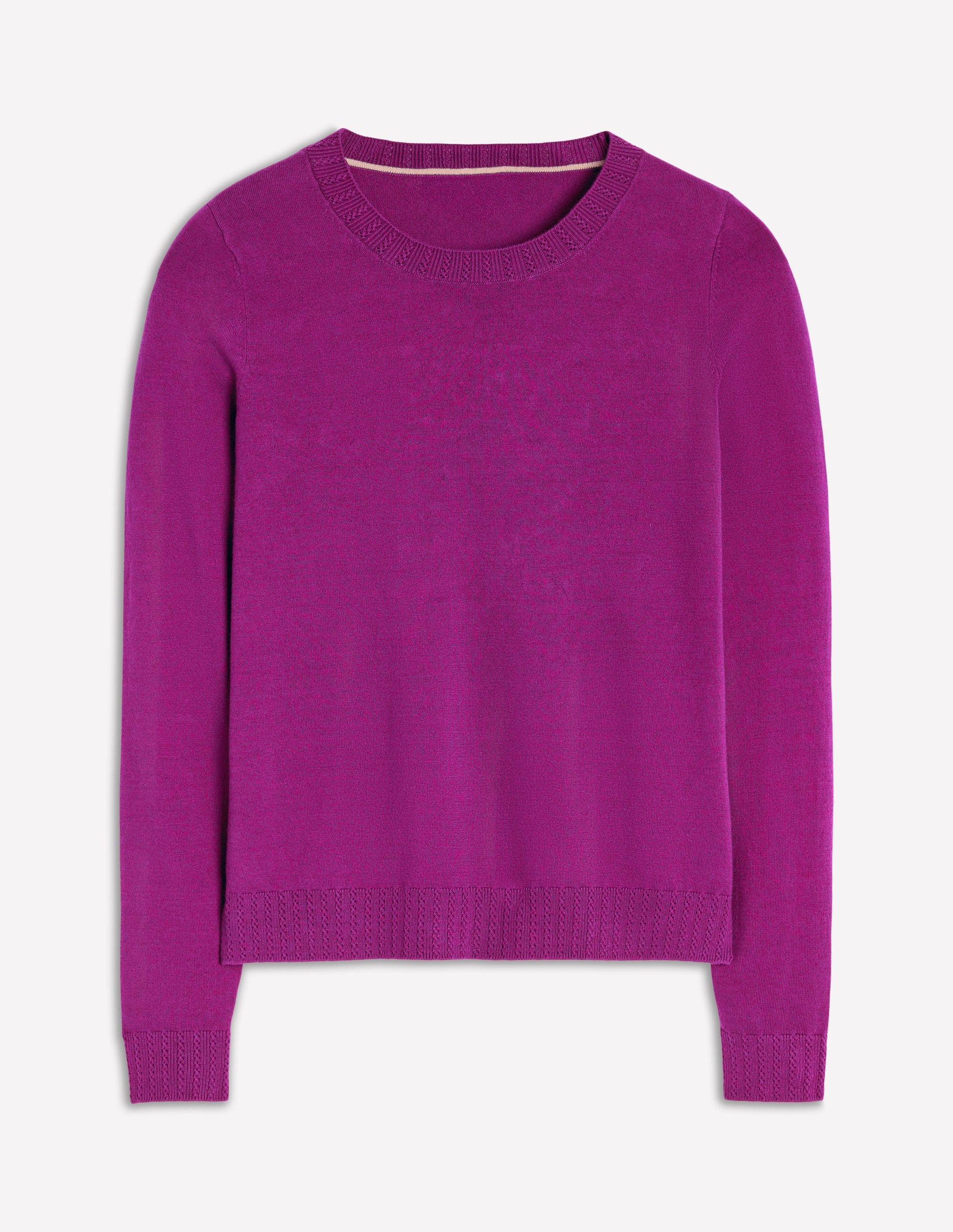 Emilia Cotton Crew Jumper-Regal Purple-5