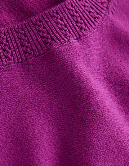 Emilia Cotton Crew Jumper-Regal Purple-6