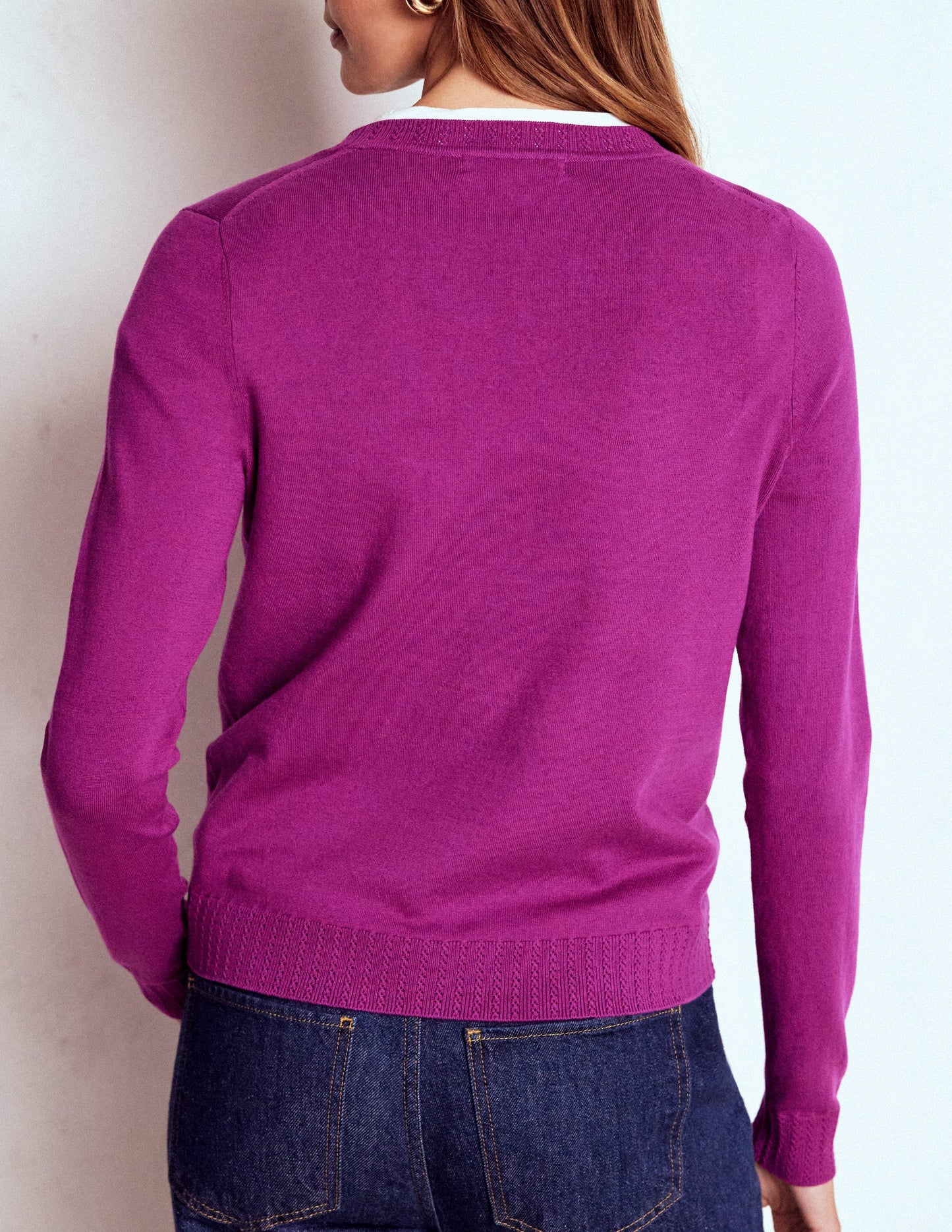 Emilia Cotton Crew Jumper-Regal Purple