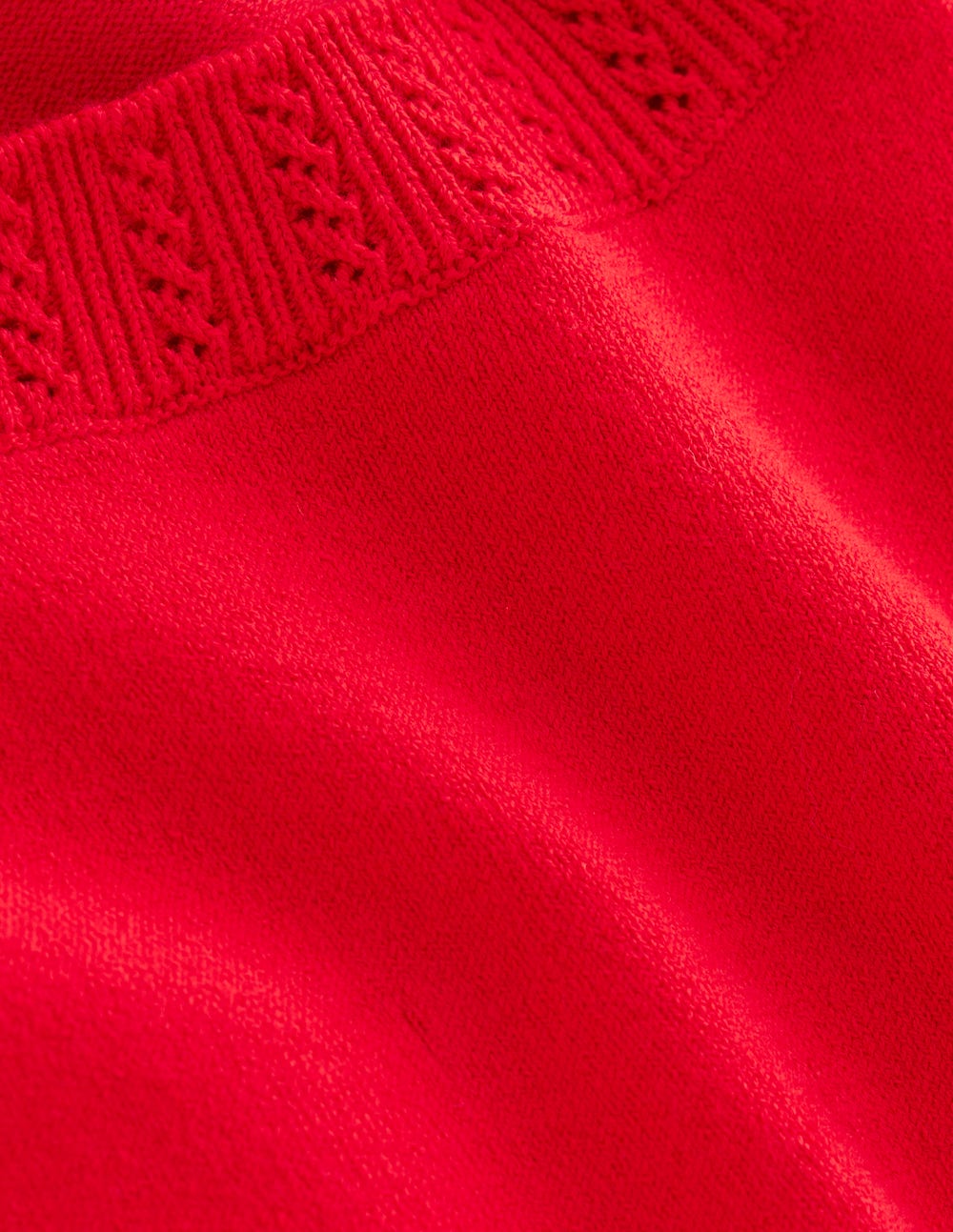 Emilia Cotton Crew Jumper-Poppy Red-8