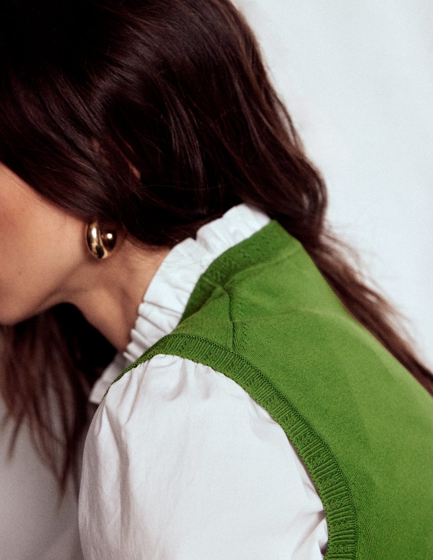 Emilia Cotton Crew Neck Tank-Promenade Green