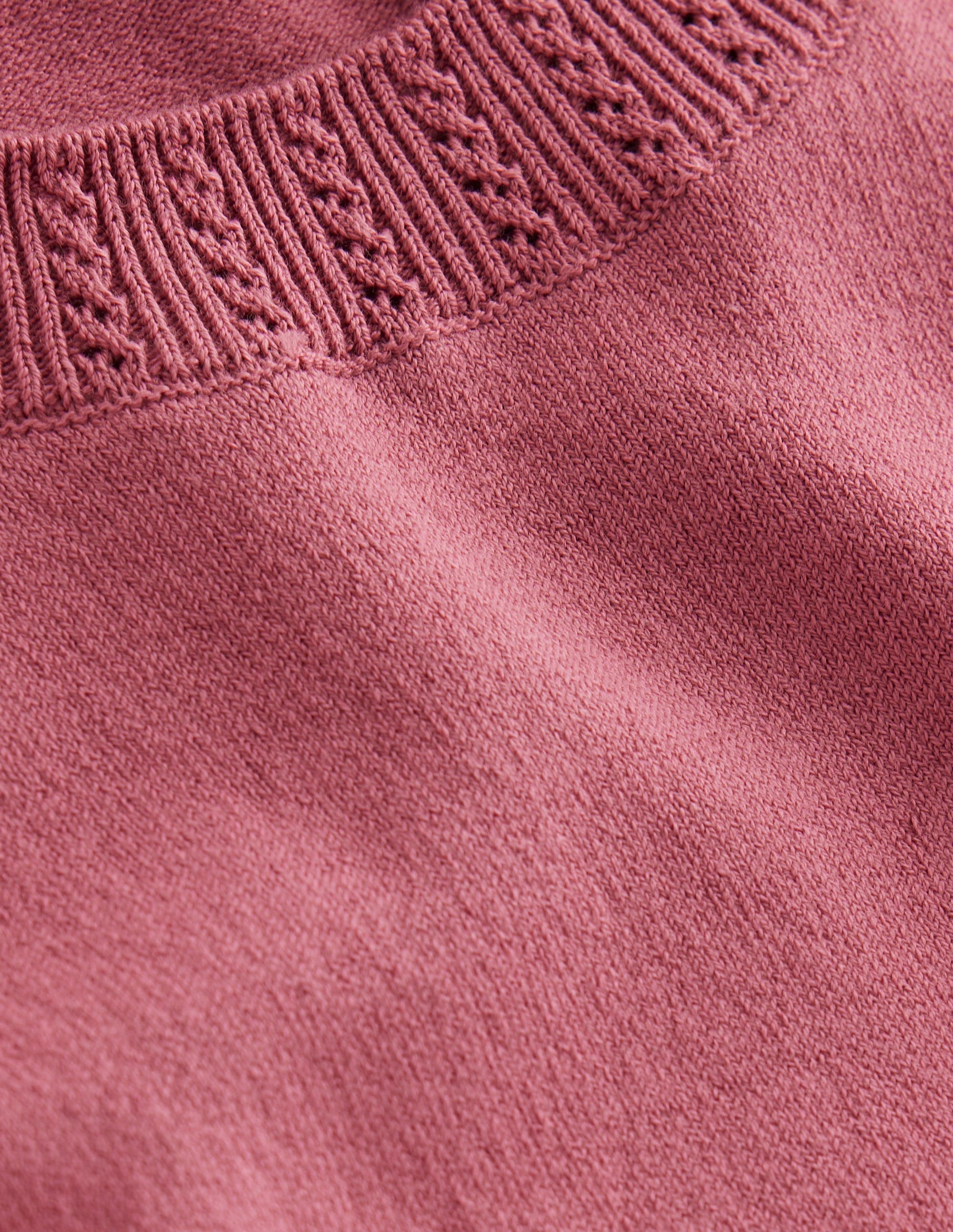 Emilia Cotton Crew Neck Tank-Pink Heather-7