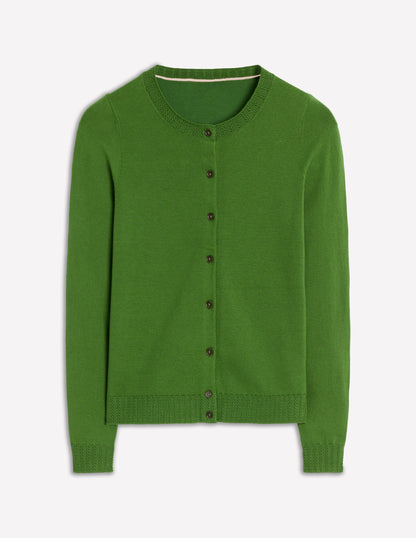 Emilia Cotton Crew Cardigan-Promenade Green-5