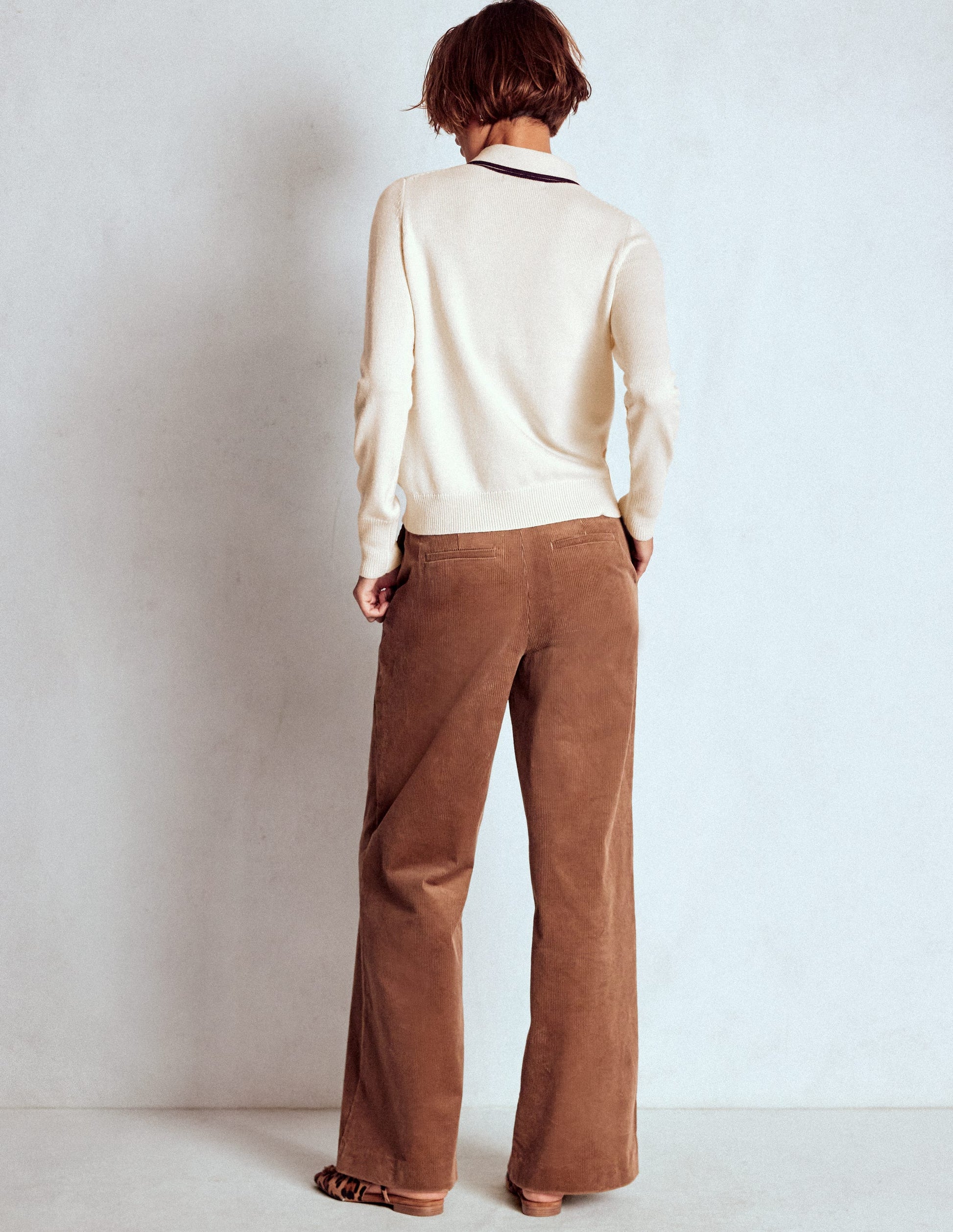 Knitted Bow Jumper-Warm Ivory-3