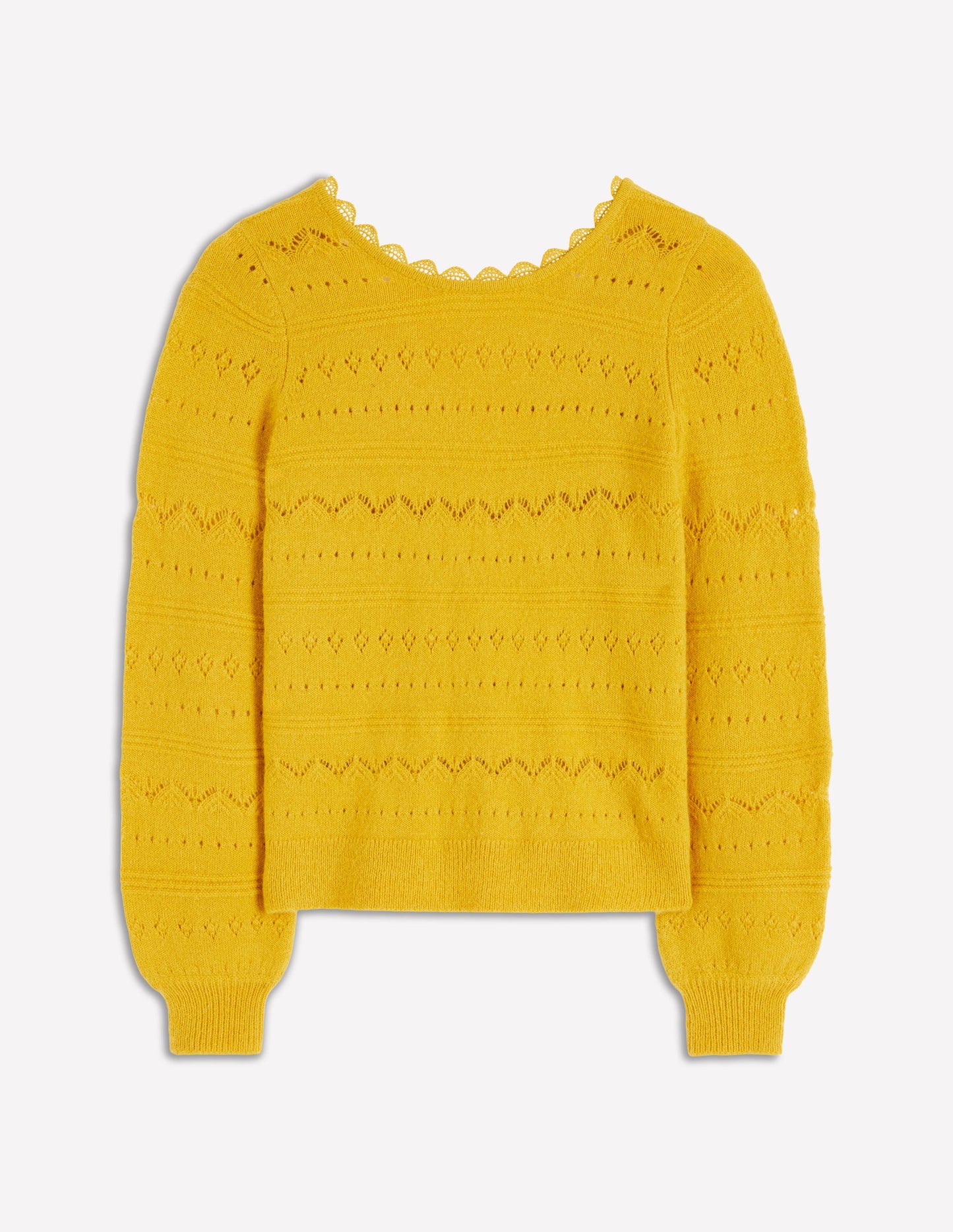 Leticia Lace Trim Jumper-Golden Rye