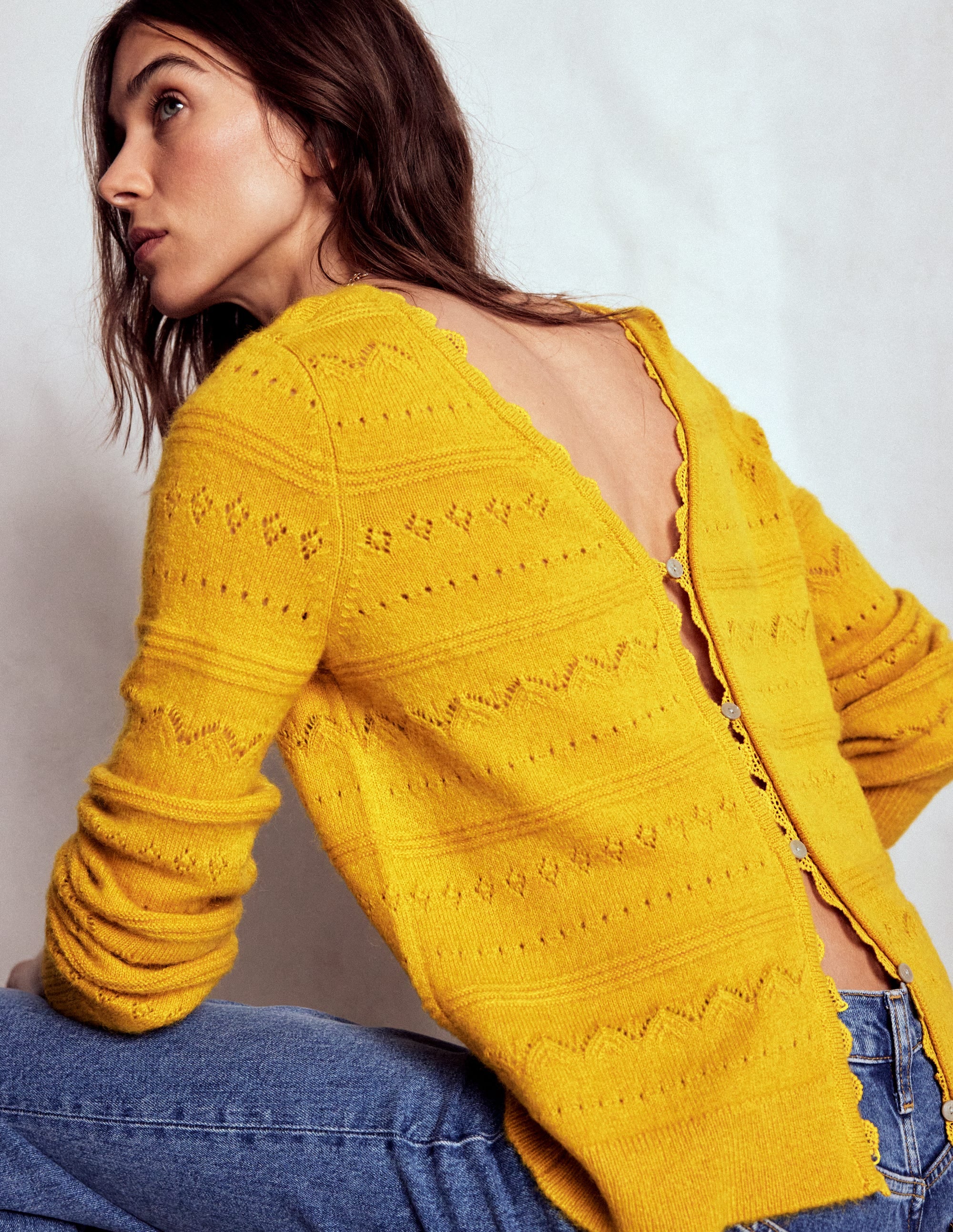 Leticia Lace Trim Jumper-Golden Rye - Image 1
