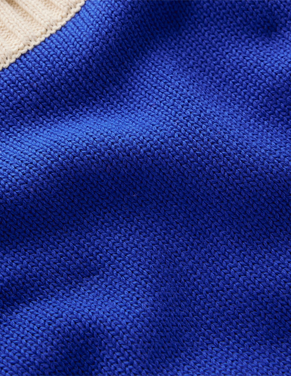 Jemma Chunky Cotton Jumper-Bright Blue