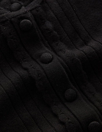 Angela Cotton Scallop Jumper-Black-7