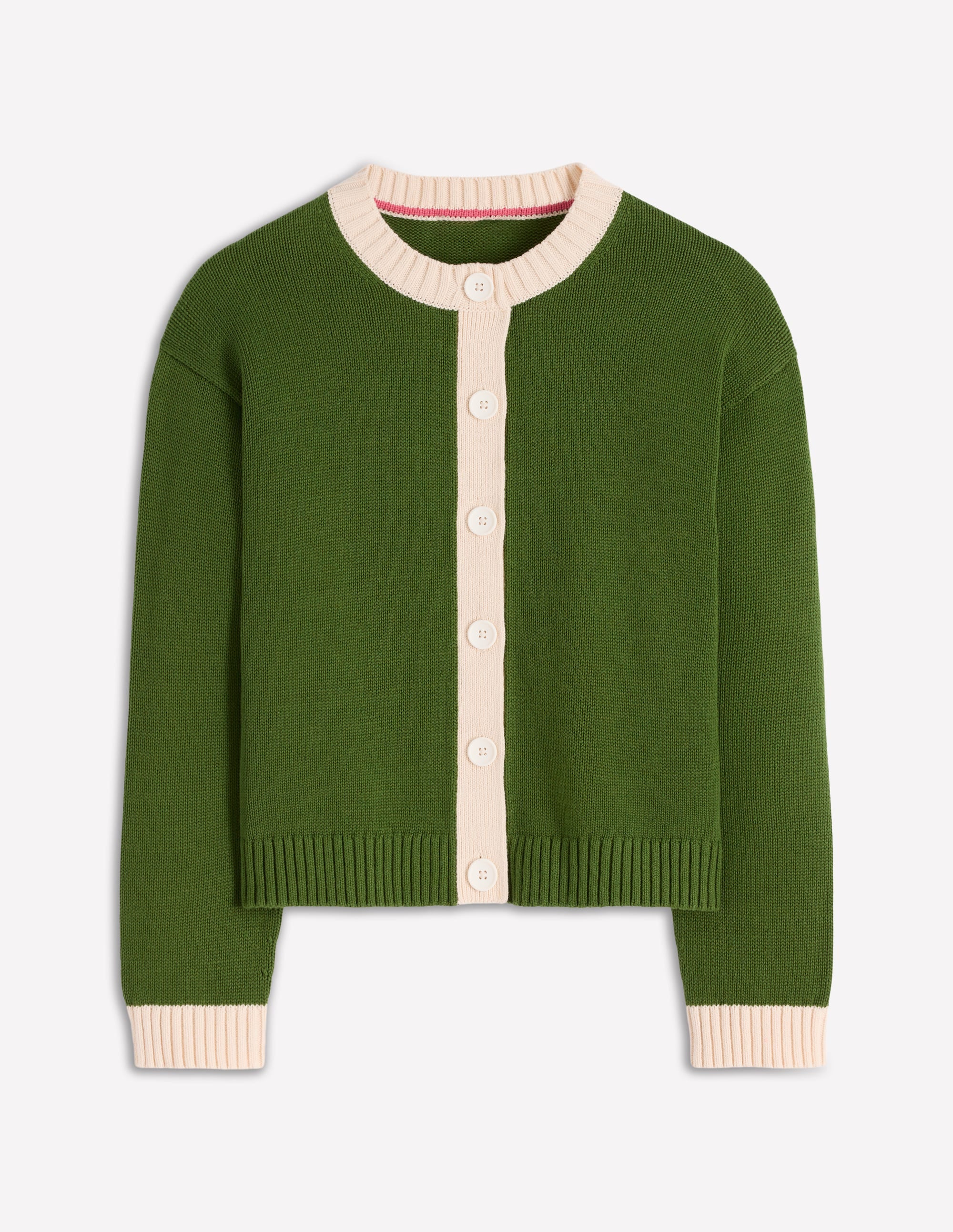 Jemma Chunky Cotton Cardigan-Promenade Green - Image 6