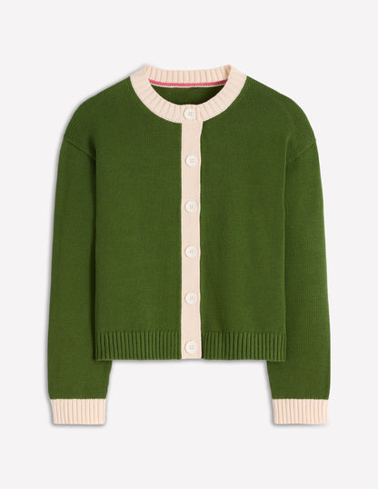 Jemma Chunky Cotton Cardigan-Promenade Green-6