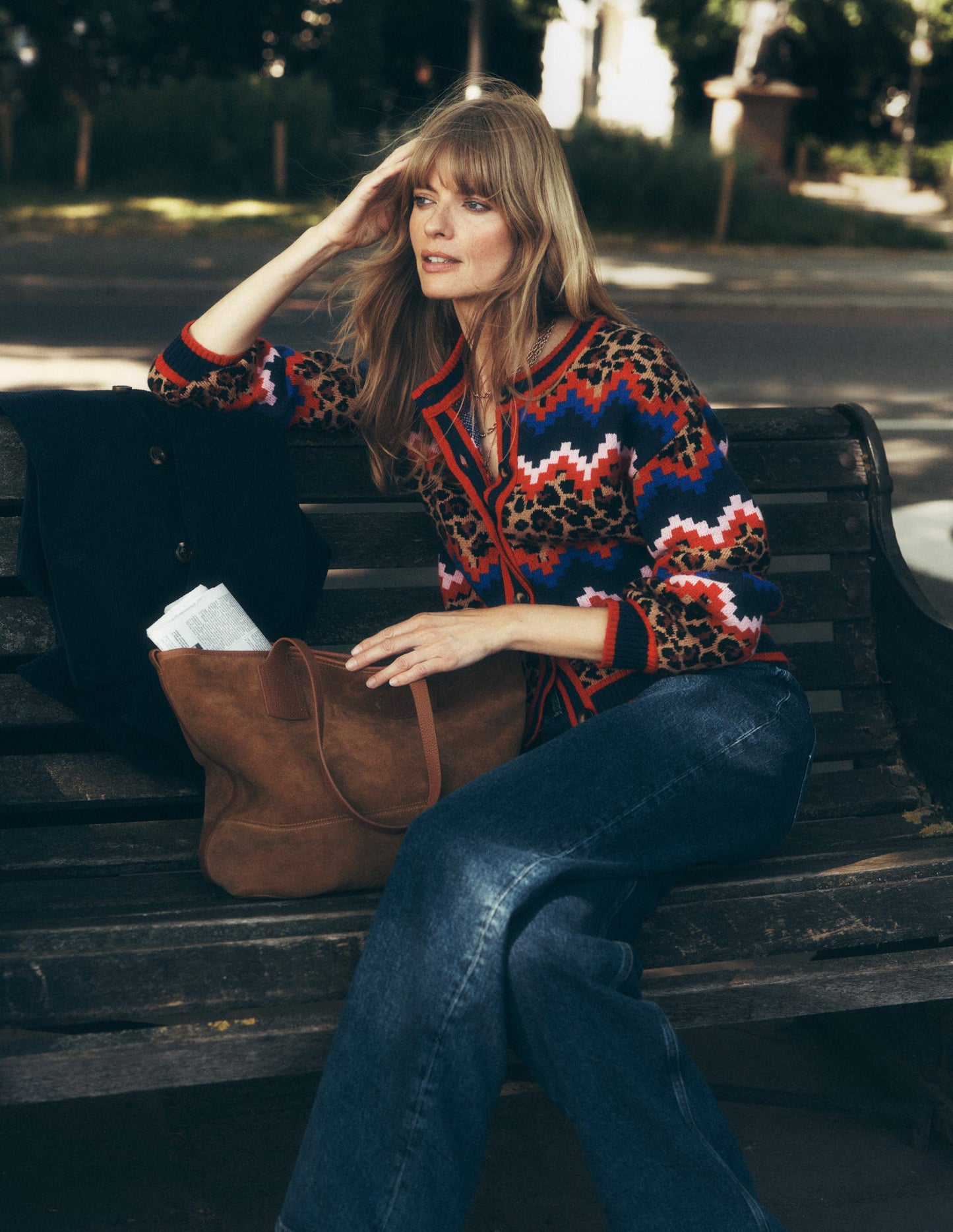 Abi Jacquard Cardigan-Multi Fair Isle, Leopard