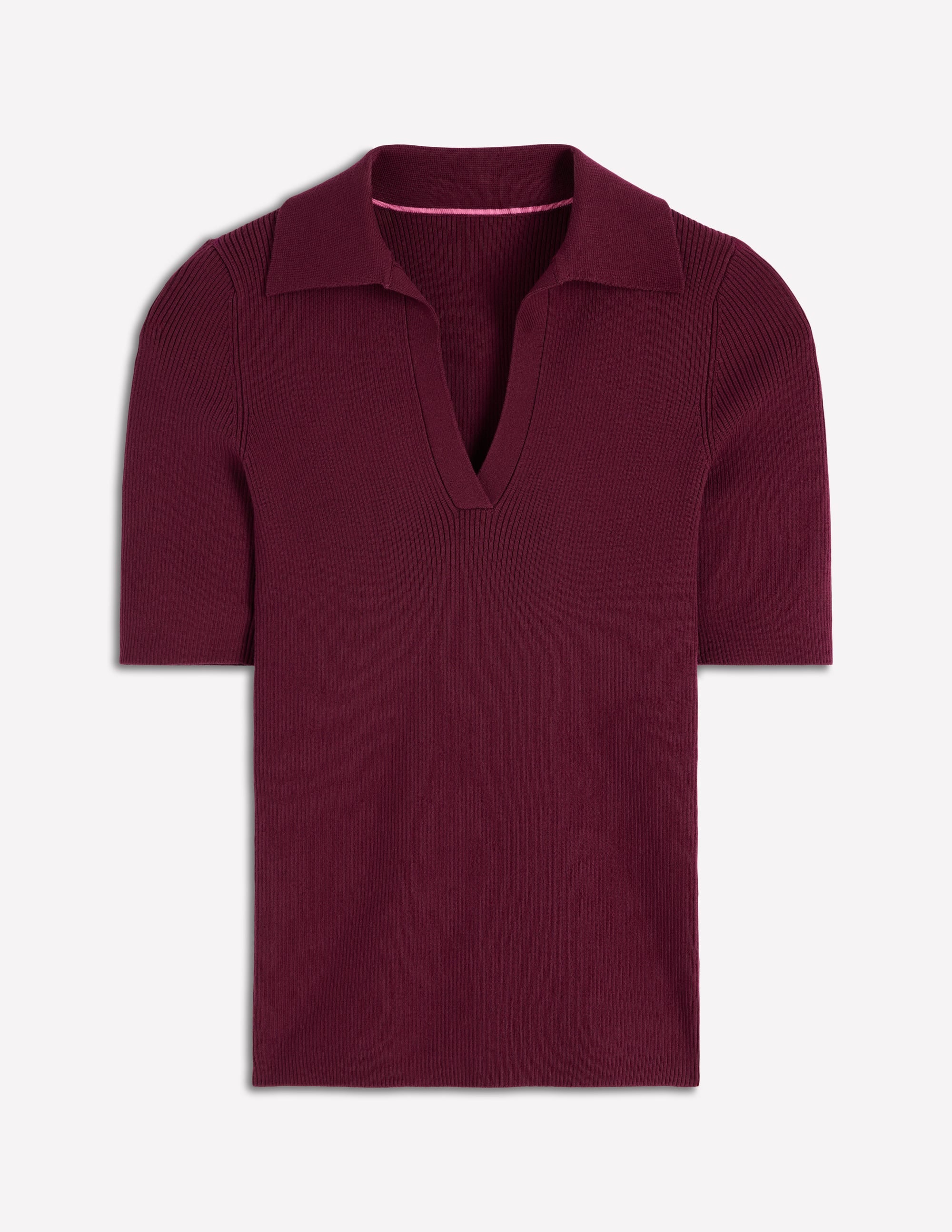 Rib Henley Top-Deep Wisteria - Image 5