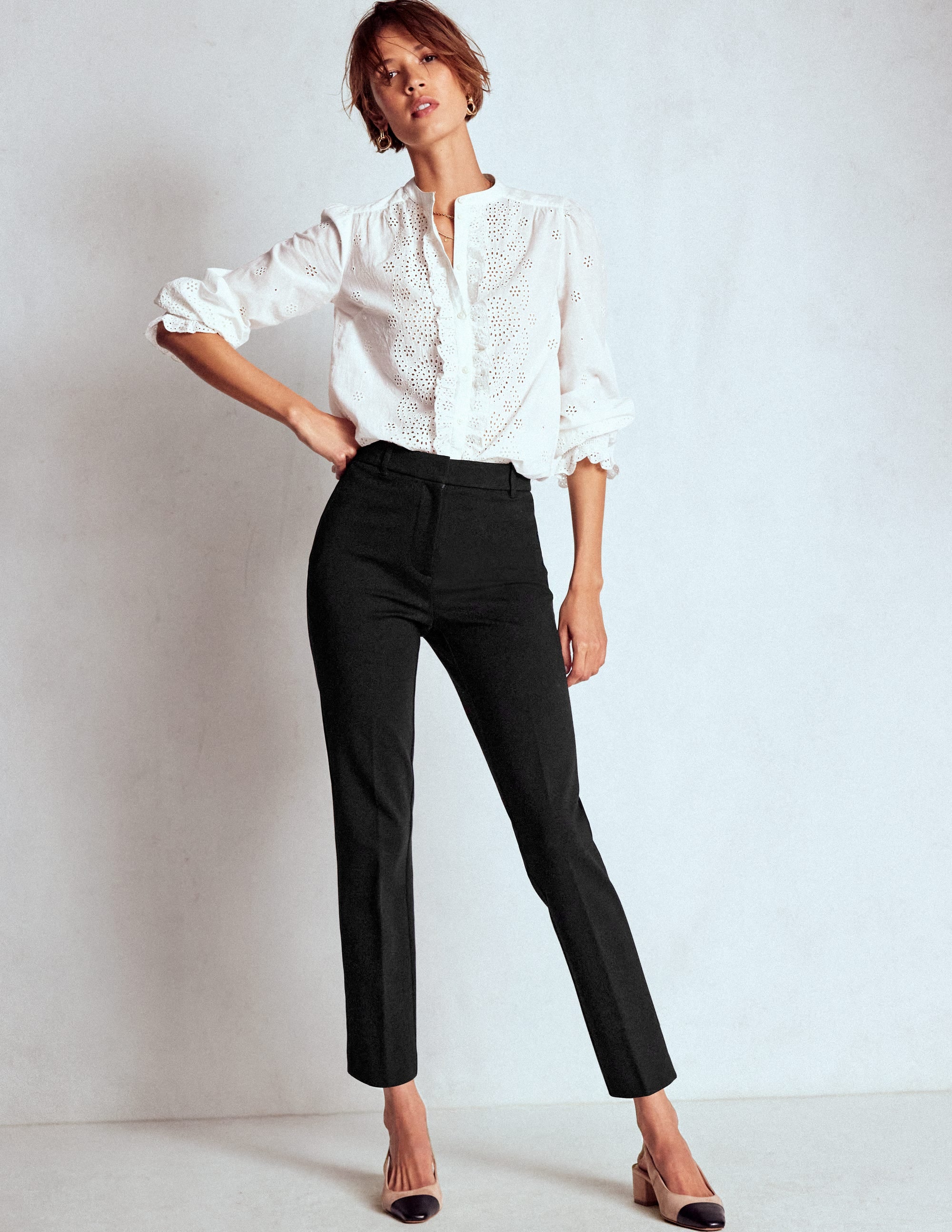 Highgate Ponte Trousers-Black - Image 1