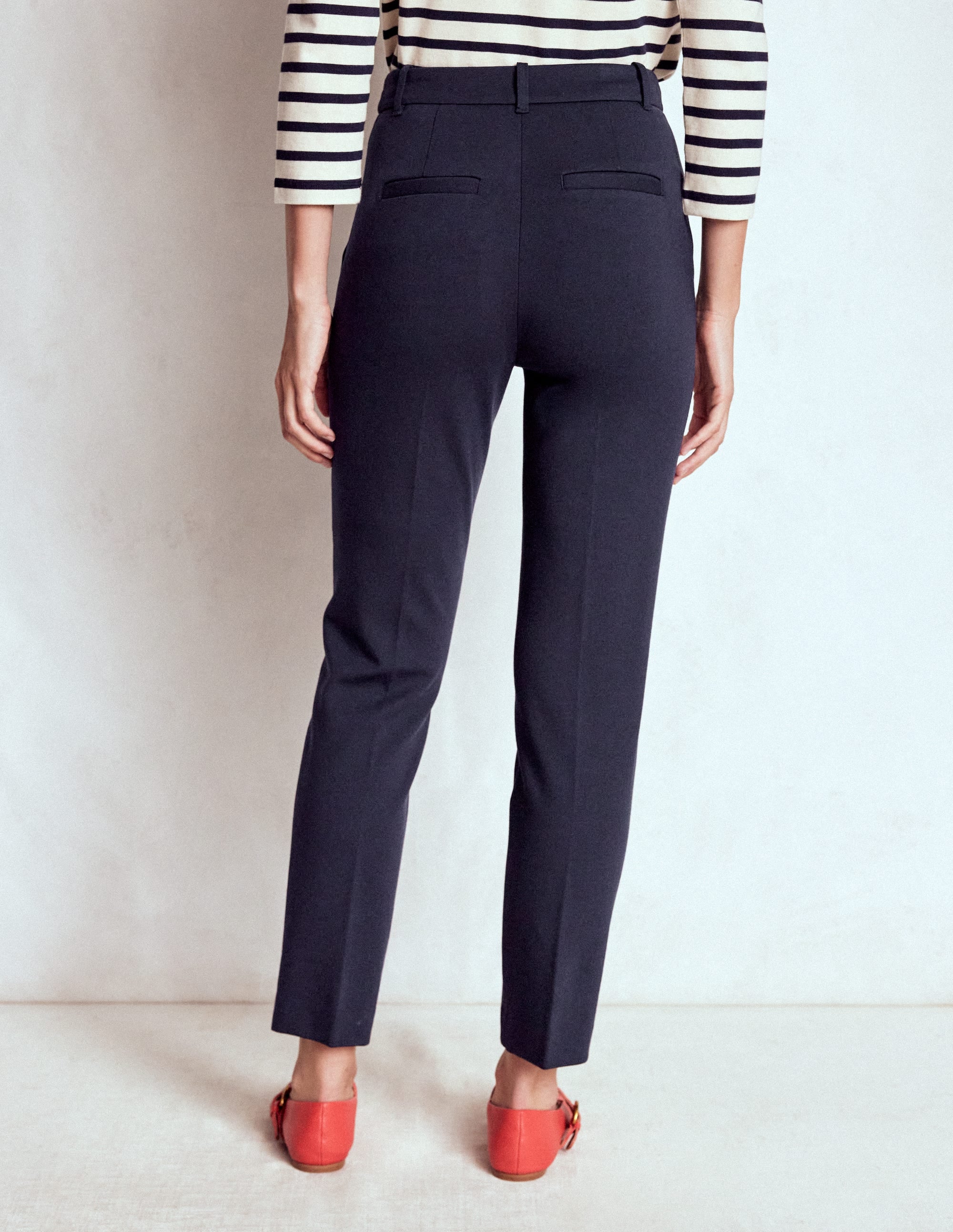 Highgate Ponte Trousers-Navy - Image 3