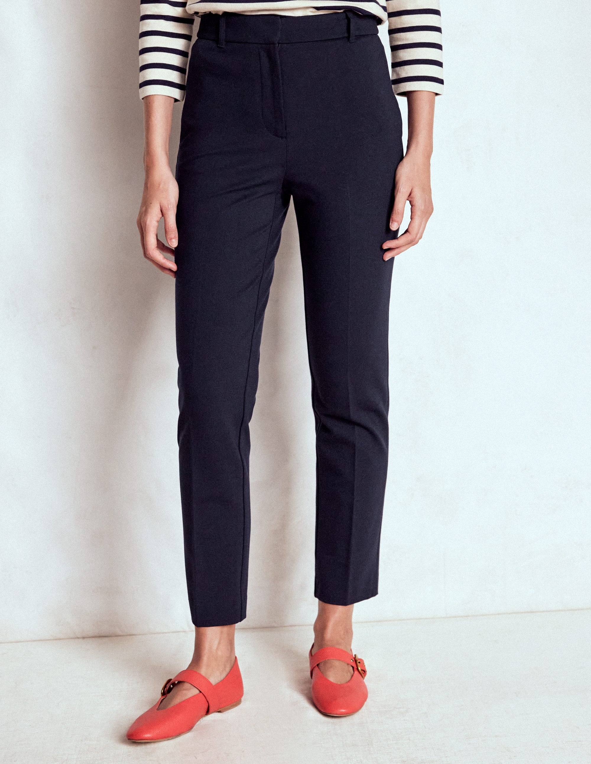 Highgate Ponte Trousers-Navy - Image 4