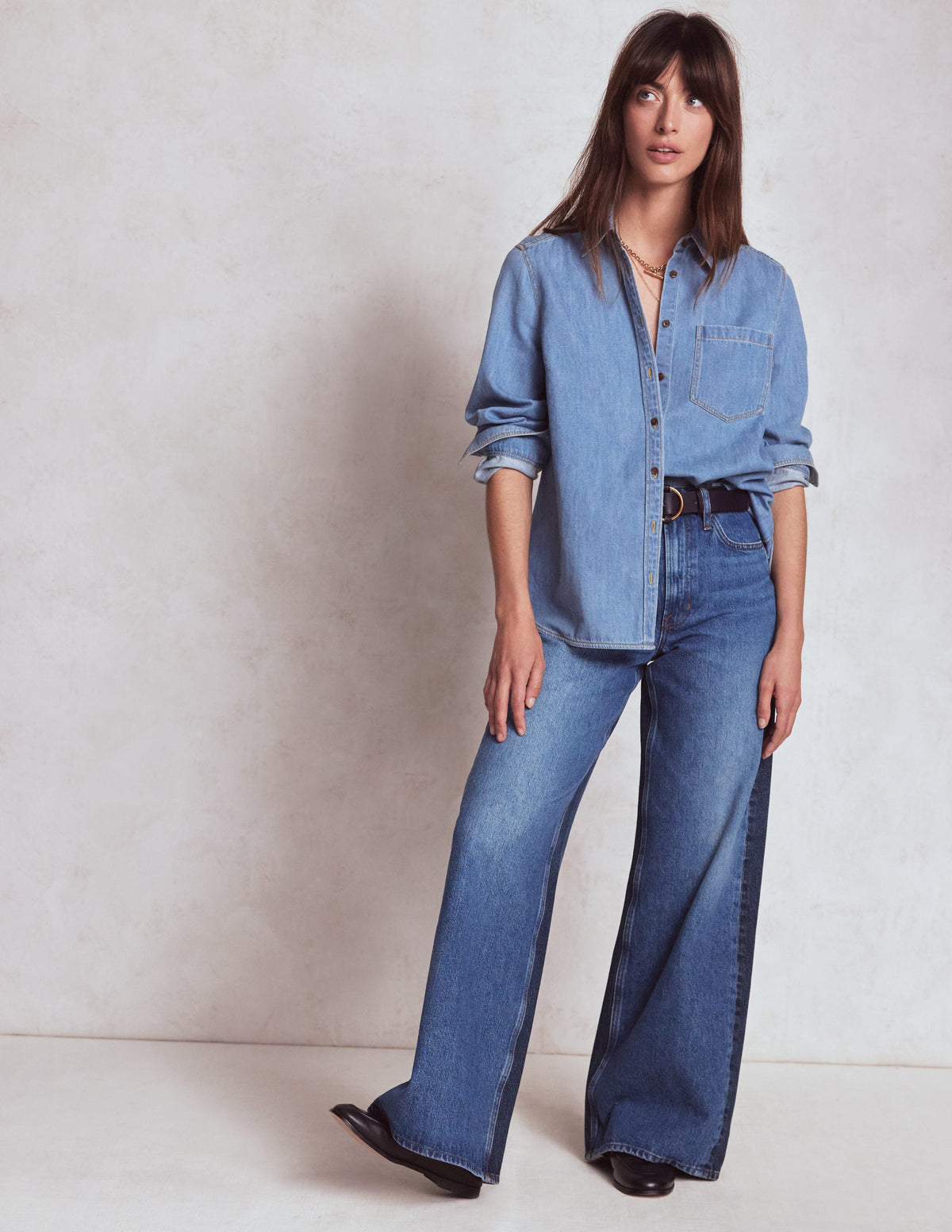 High Rise Wide Leg Jeans-Hotch Potch - Image 1
