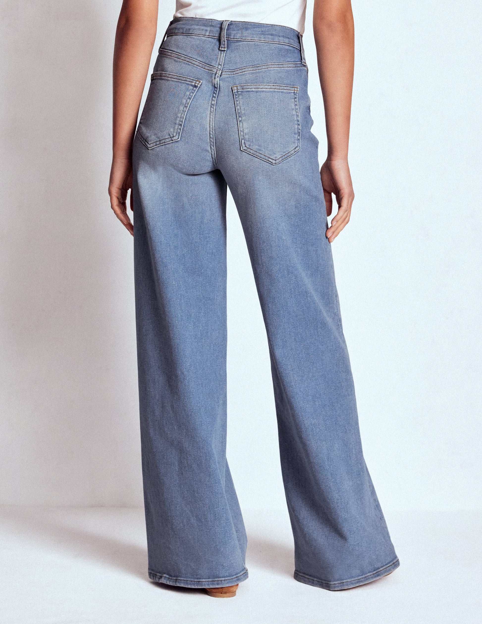 High Rise Wide Leg Jeans-Light Vintage-8