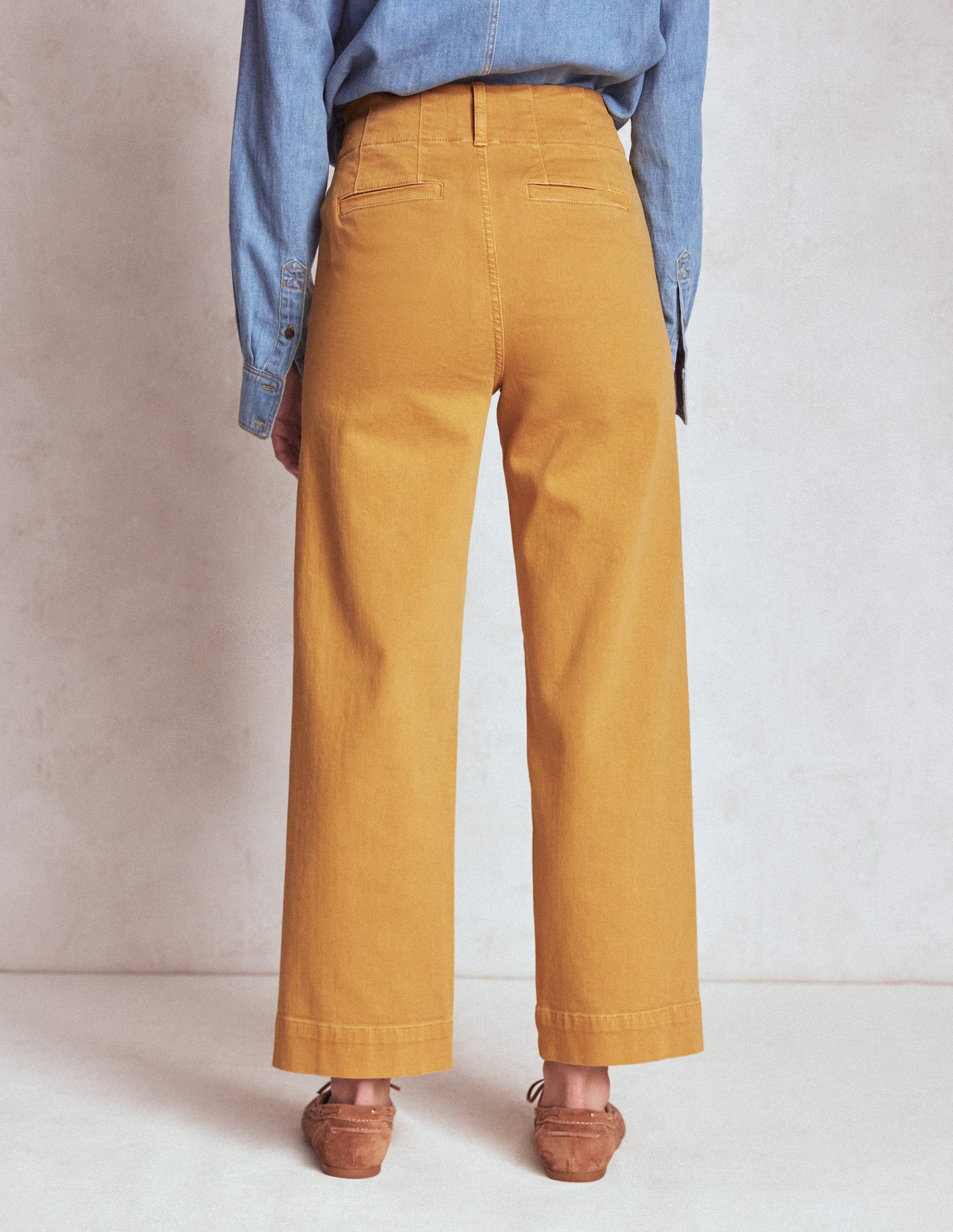 Primrose Patch Pocket Trousers-Golden Rye