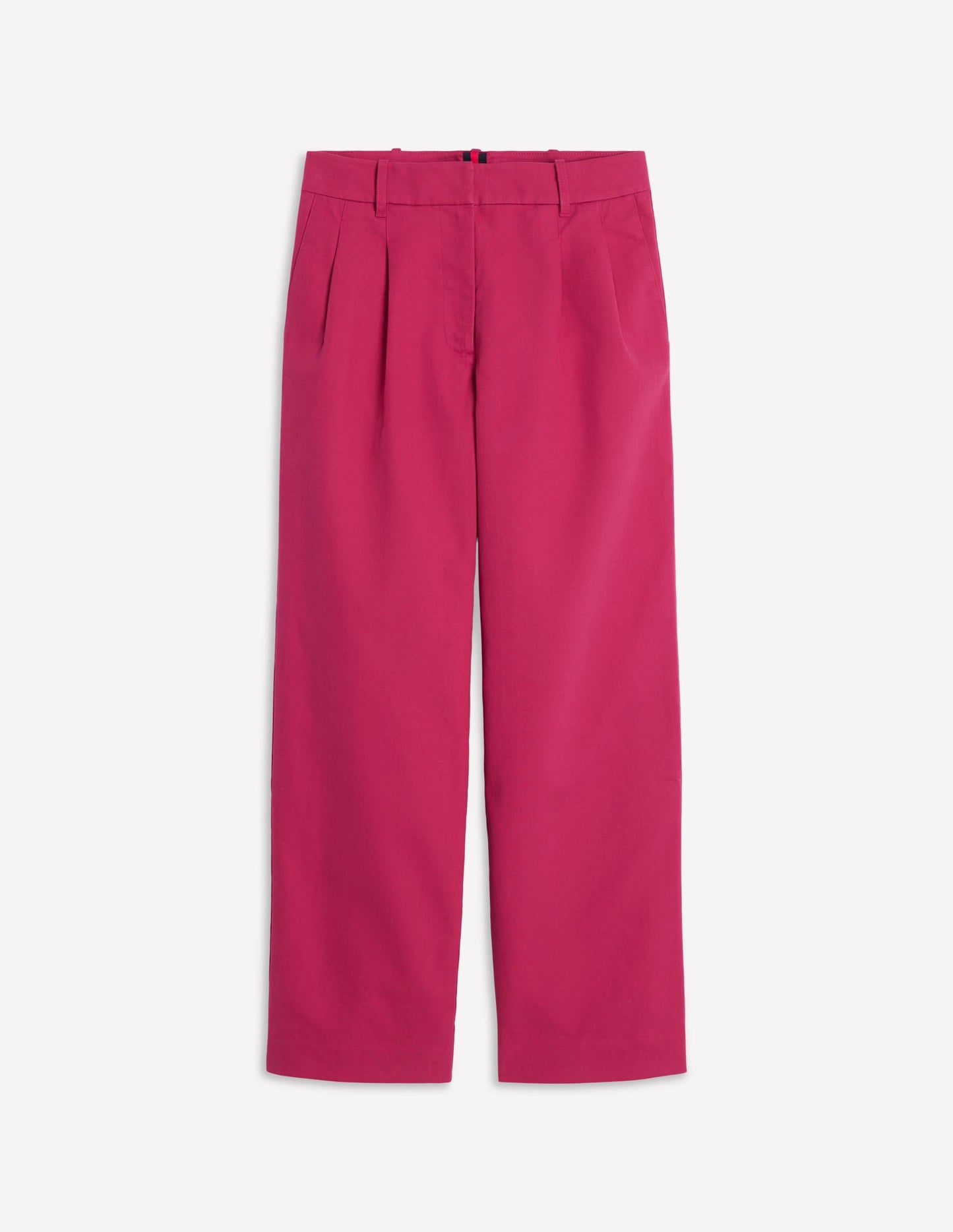 Bloomsbury Cotton Trousers-Bright Cherry