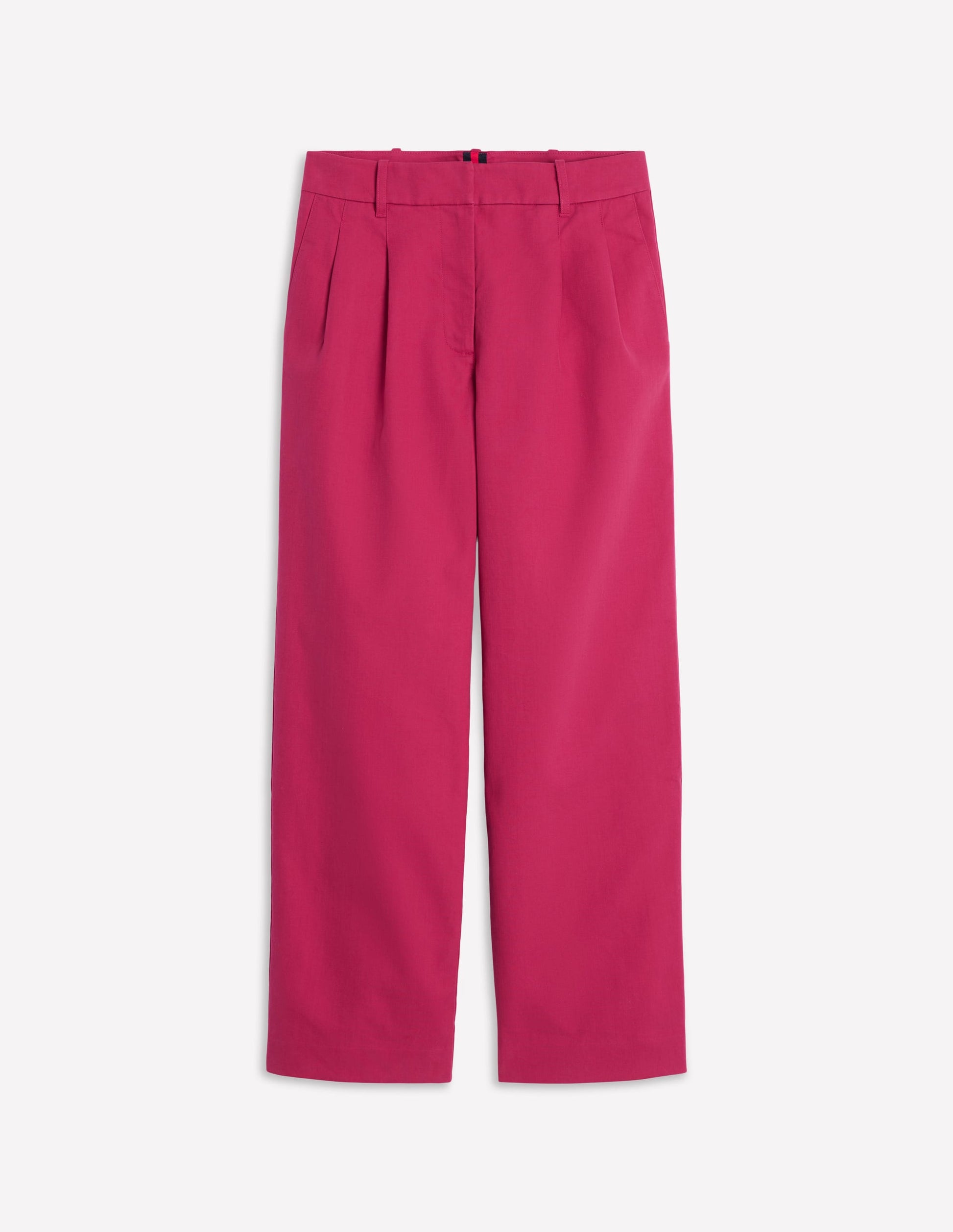 Bloomsbury Cotton Trousers-Bright Cherry-6