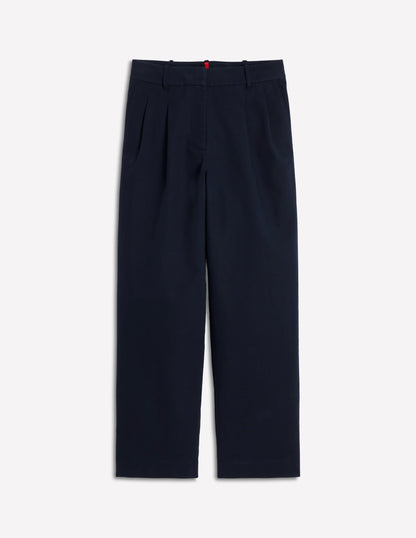 Bloomsbury Cotton Trousers-NAVY-6
