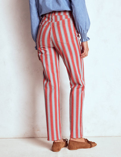 High Rise Stripe Jeans-Red, Blue and Pink Stripe-4