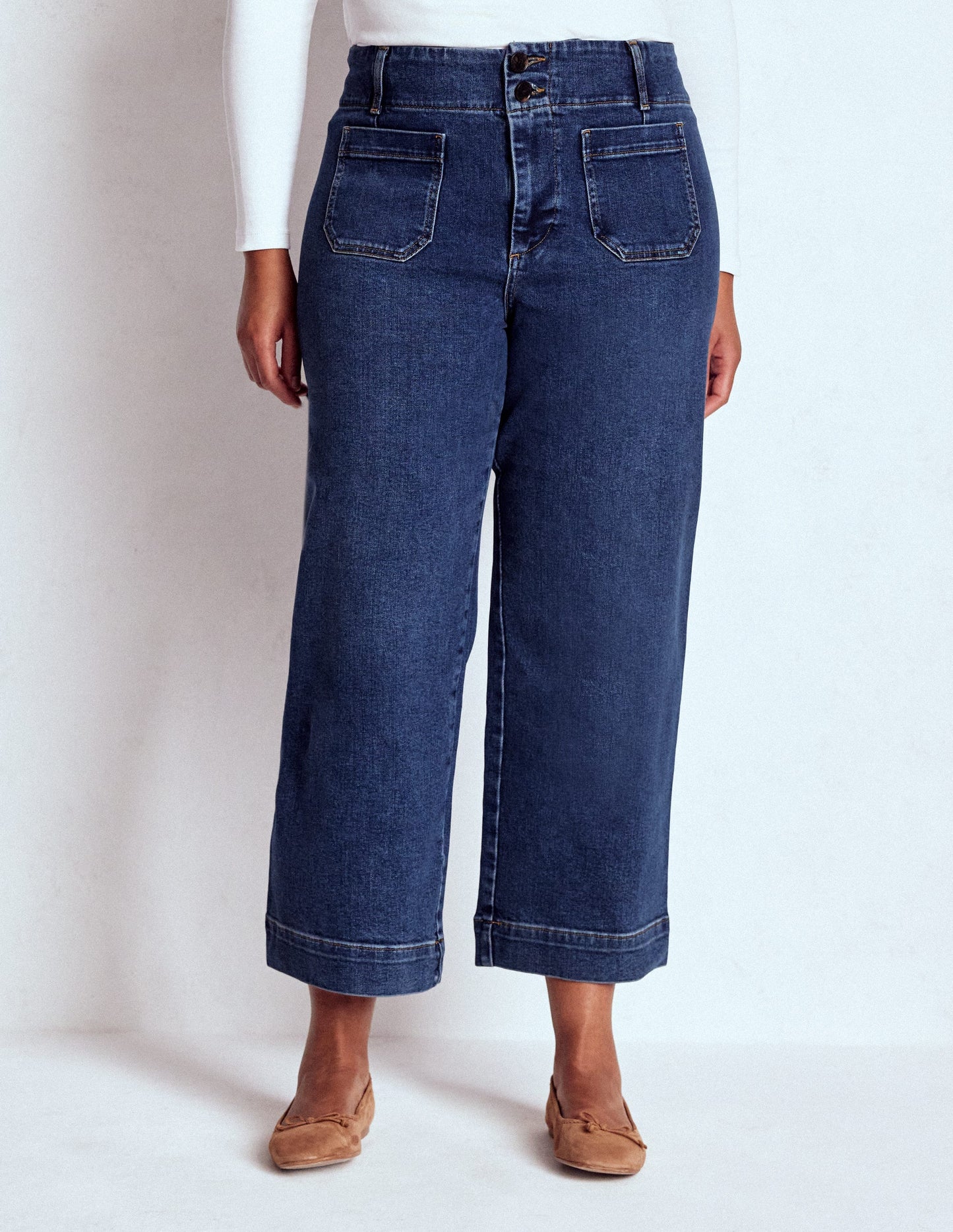 Primrose Patch Pocket Jeans-Mid Vintage