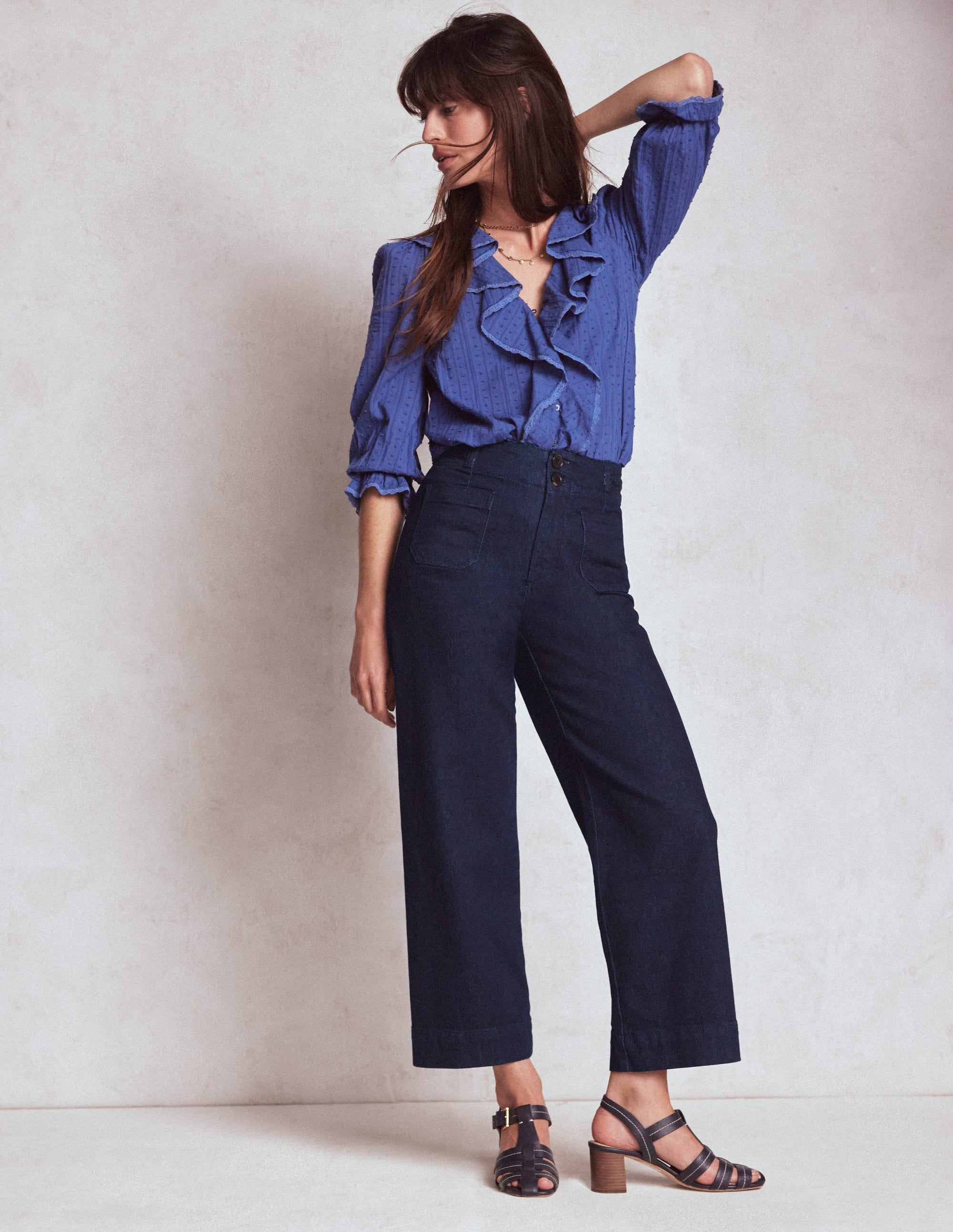 Primrose Cropped Jeans-Indigo Braid - Image 1