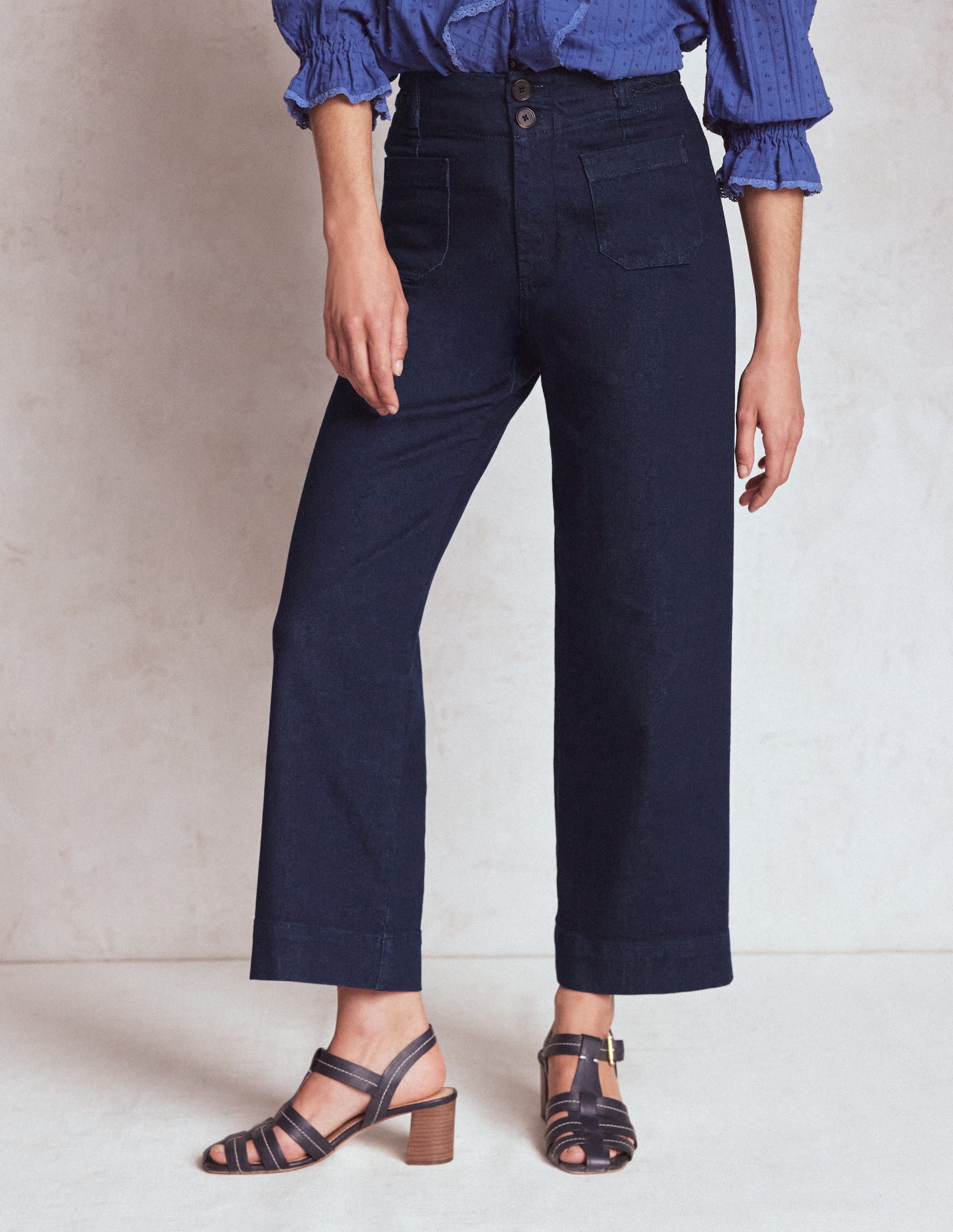 Primrose Cropped Jeans-Indigo Braid - Image 4