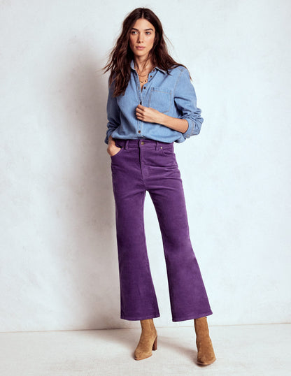 5-Pocket Cord Kick Jeans-Mystic Purple-1