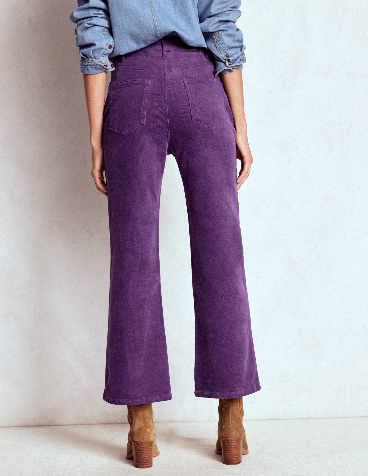 5-Pocket Cord Kick Jeans-Mystic Purple