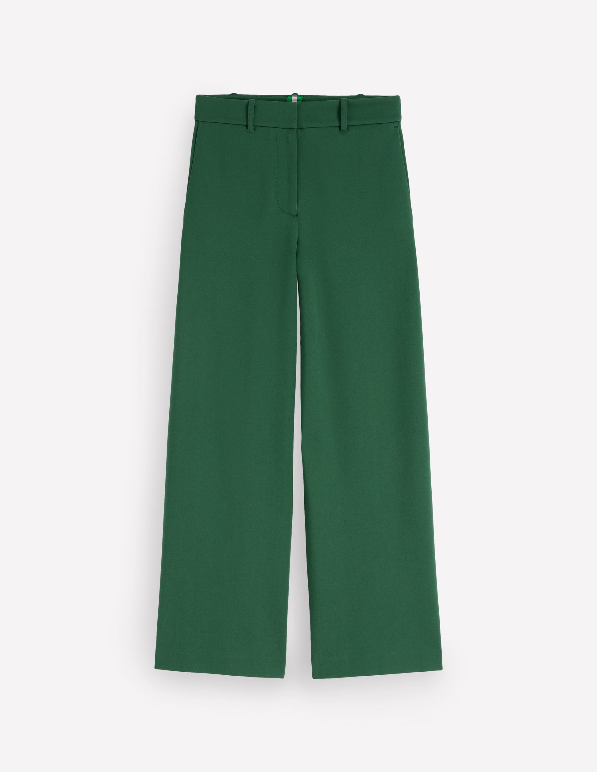 Belgravia Ponte Crop Trousers-Hunter Green-5