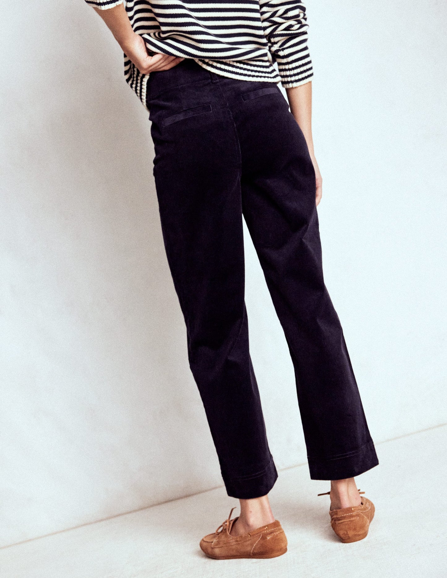 Primrose Cord Trousers-Navy