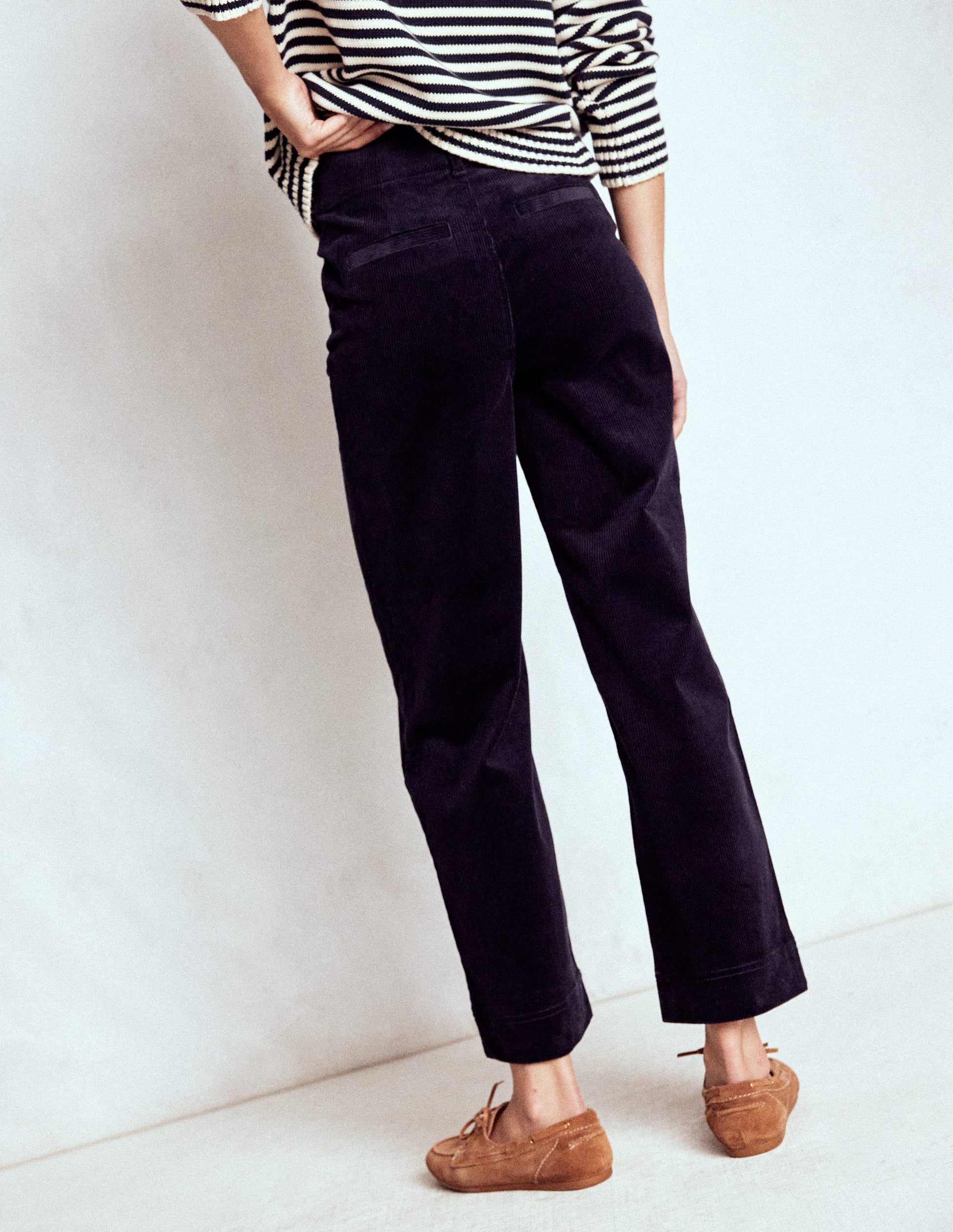 Primrose Cord Trousers-Navy-3