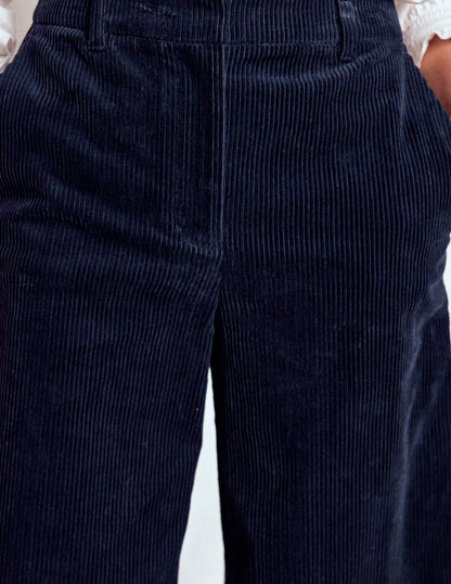 Belgravia Cord Trousers-Navy-2
