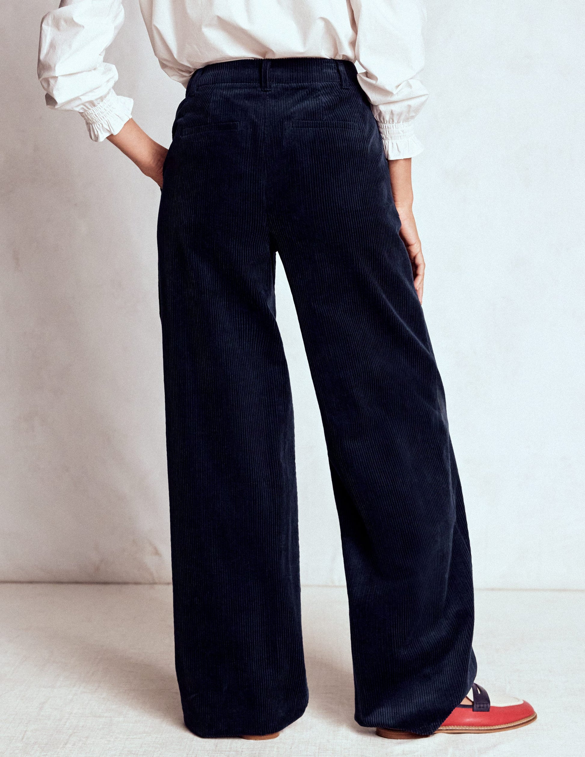 Belgravia Cord Trousers-Navy-3