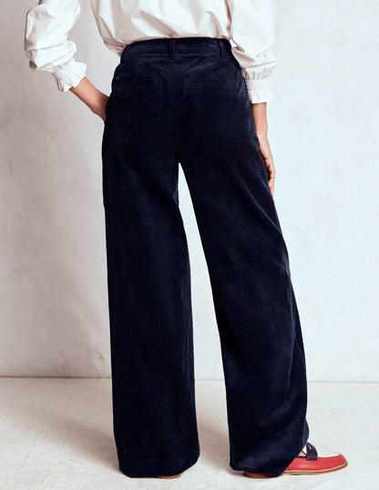 Belgravia Cord Trousers-Navy-3