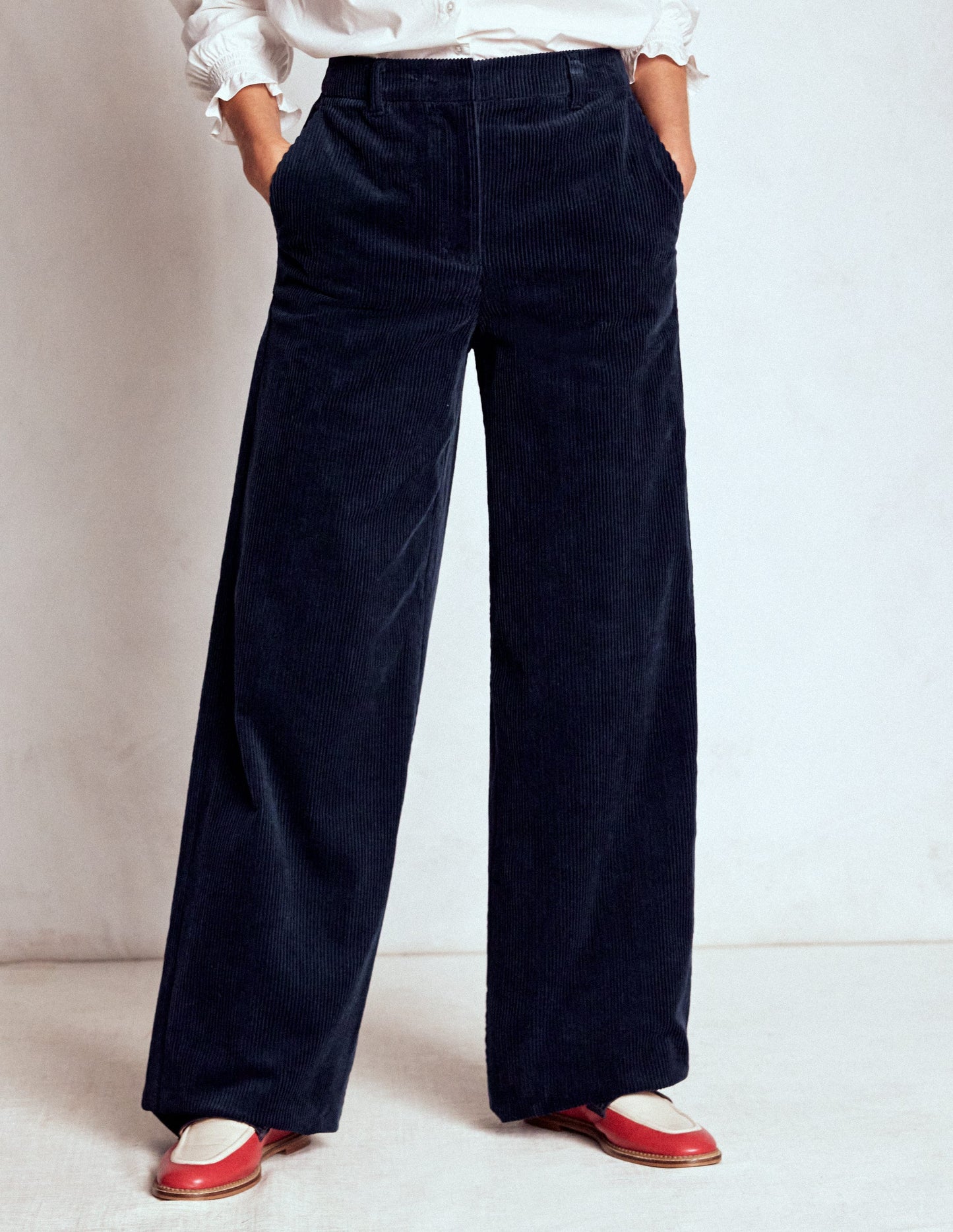Belgravia Cord Trousers-Navy