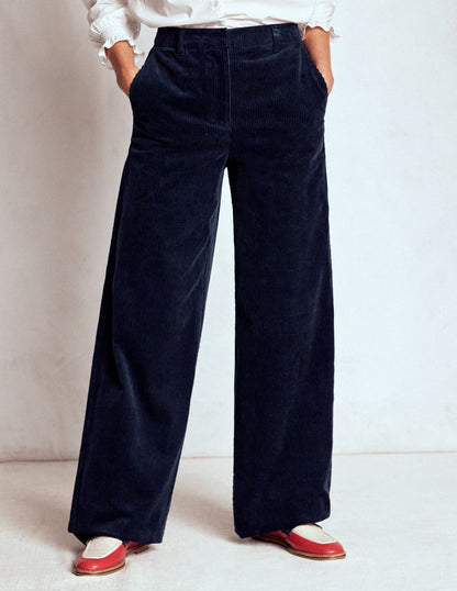 Belgravia Cord Trousers-Navy-4