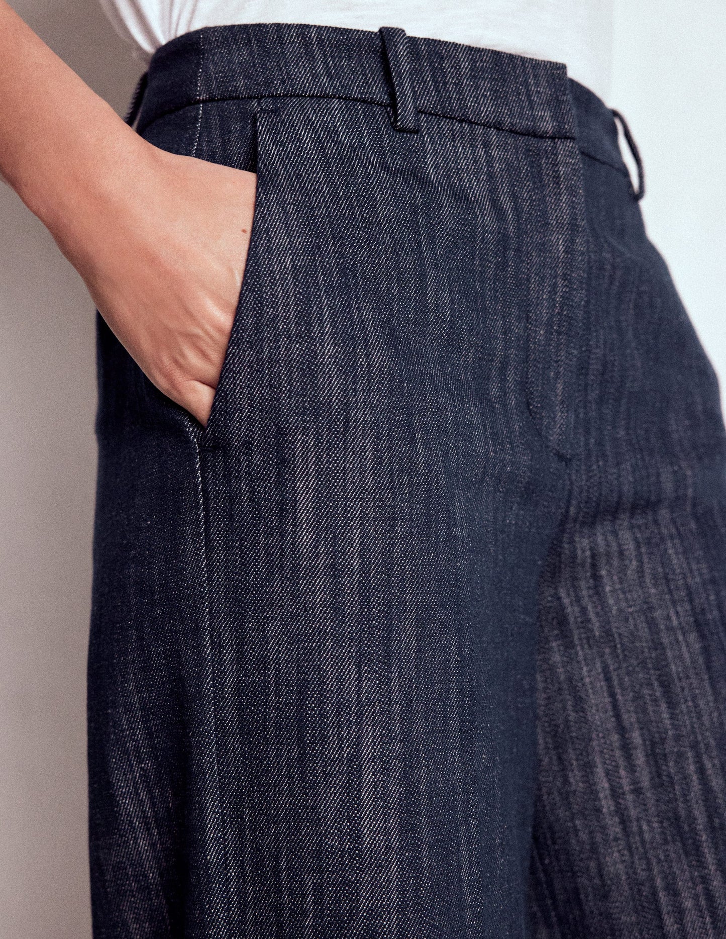 Belgravia Twill Trousers-Navy Indigo