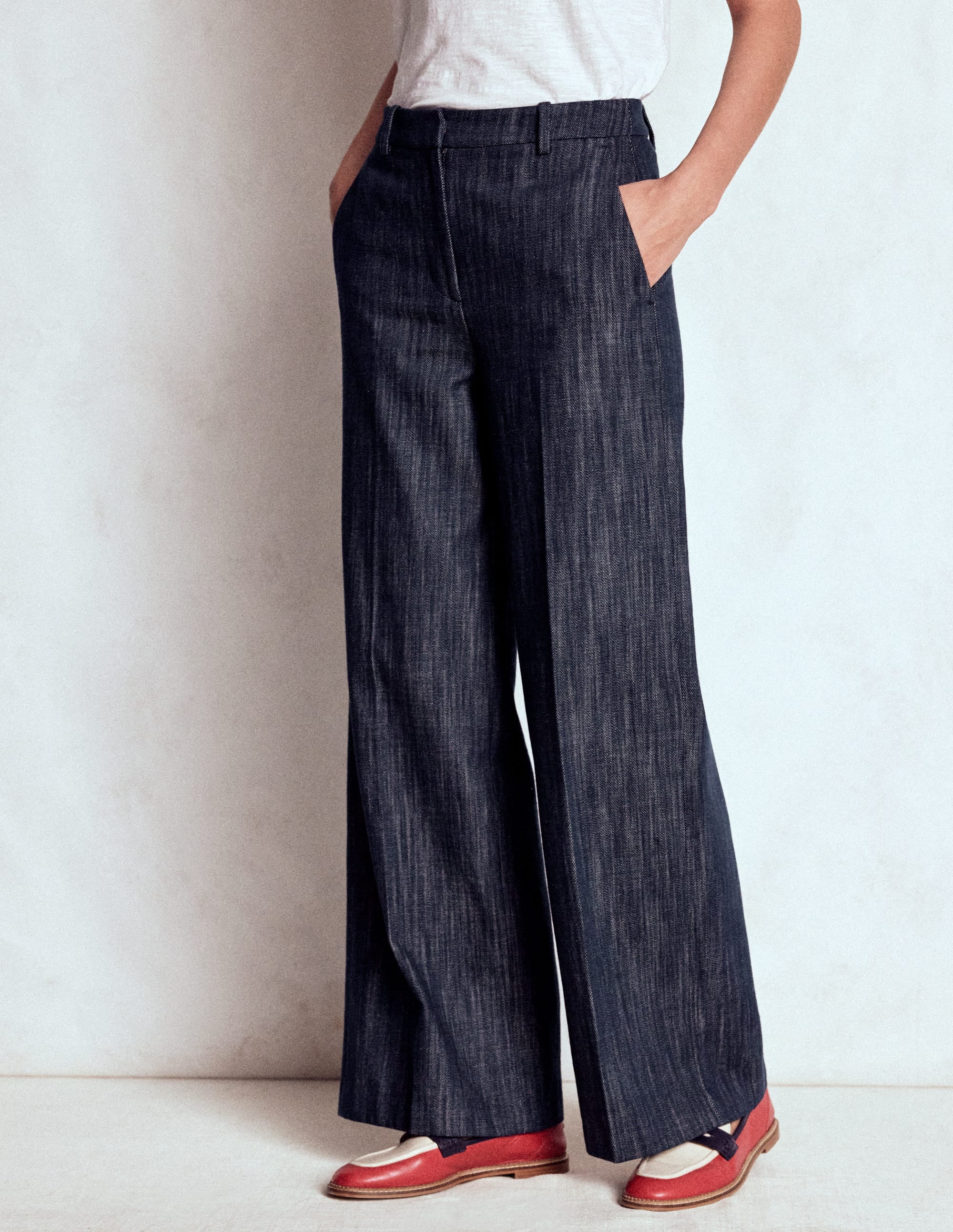 Belgravia Twill Trousers-Navy Indigo - Image 3