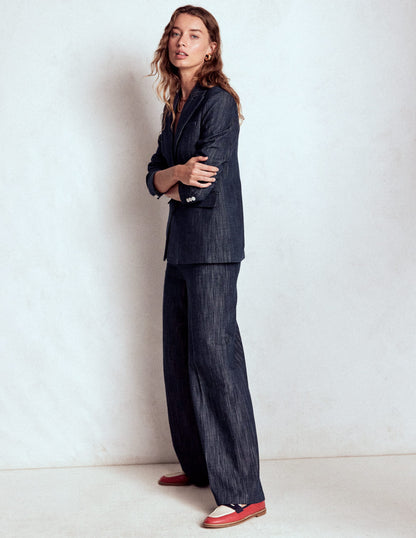 Belgravia Twill Trousers-Navy Indigo-6