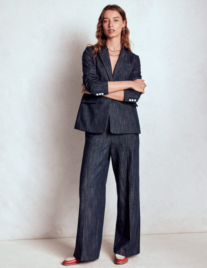 Belgravia Twill Trousers-Navy Indigo-7