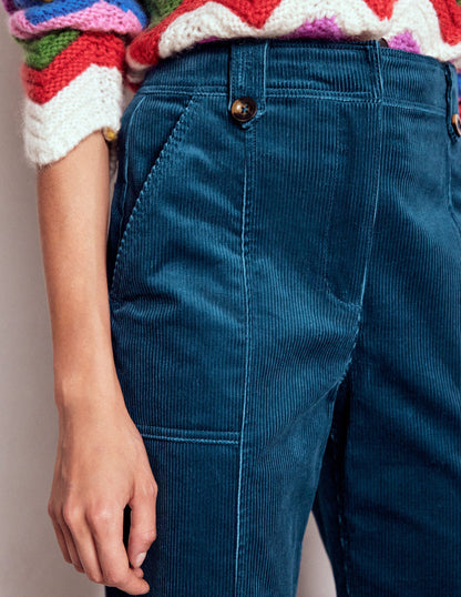 Pimlico Cord Trousers-Indigo Blue-5