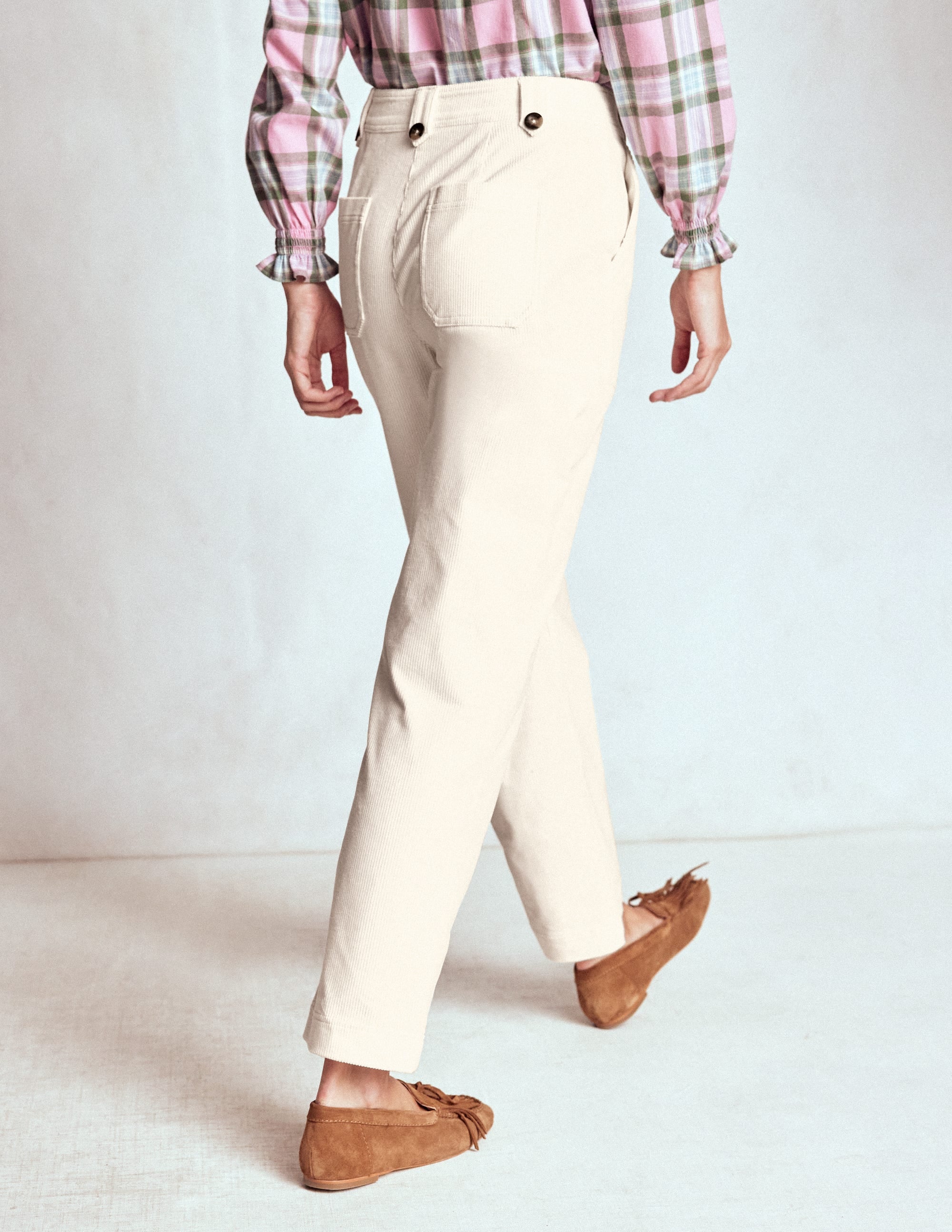 Pimlico Cord Trousers-Ivory - Image 3