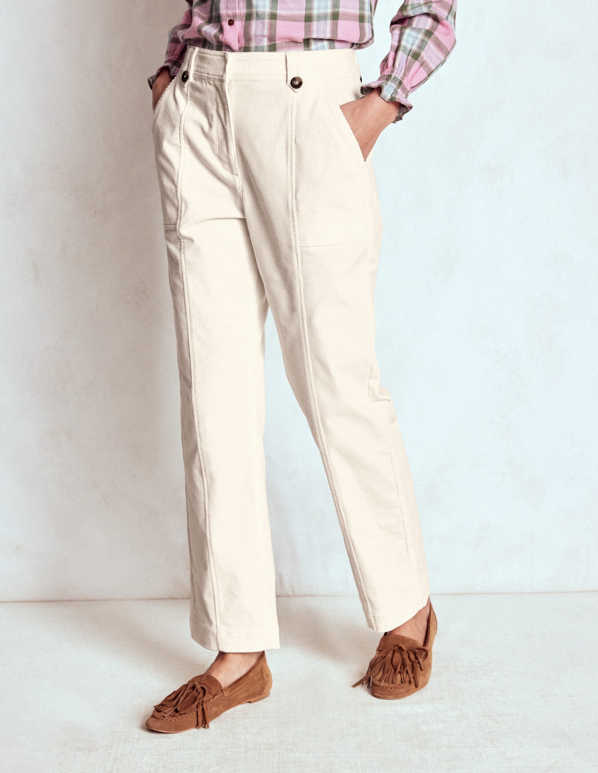 Pimlico Cord Trousers-Ivory - Image 4